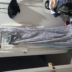 Silver prom dress
